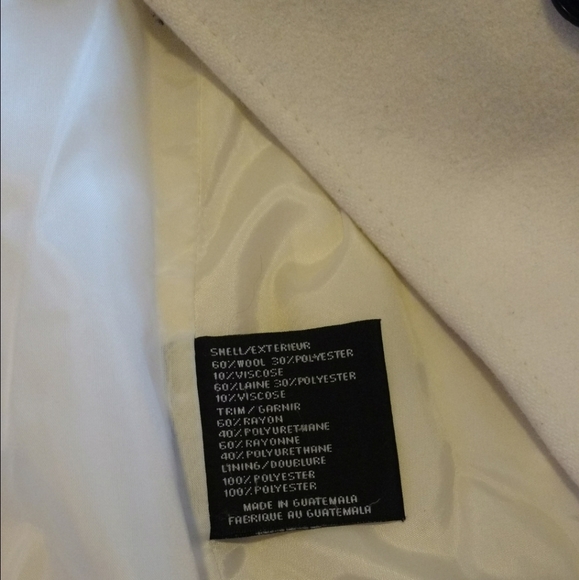 DKNY Double Breasted Pea Coat With Belt - Picture 11 of 17